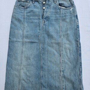 We The Free Long denim skirt